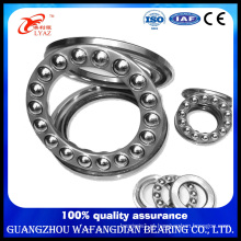China Supplier Steel Cage Axial Load Flat Thrust Ball Bearing 51217 20X42X12